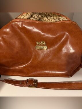 Coach Cognac Leather Shoulder Bag